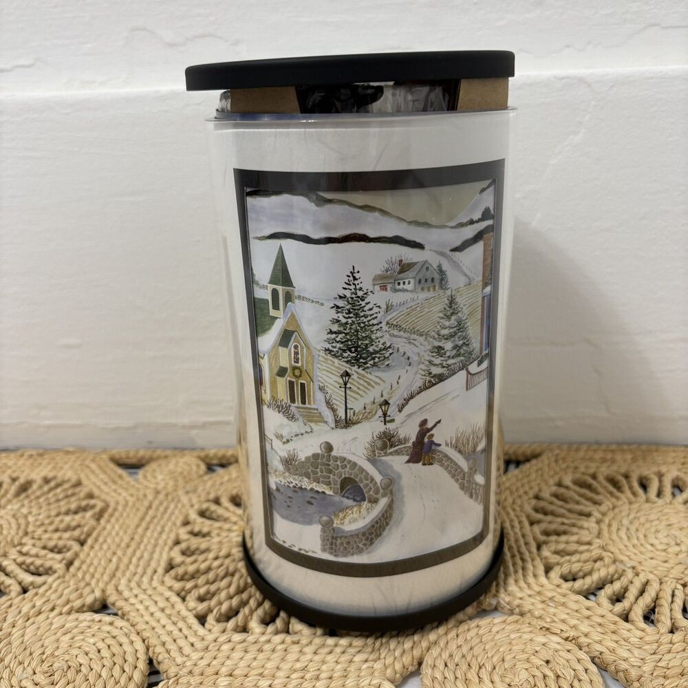 New Partylite Express It! Village Scene Votive Luminary Holder
